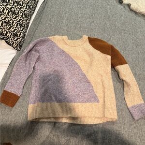 Madewell Multicolor Crew Neck Sweater